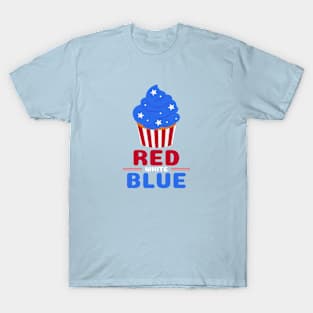 Blue Red White Independence Day T-Shirt